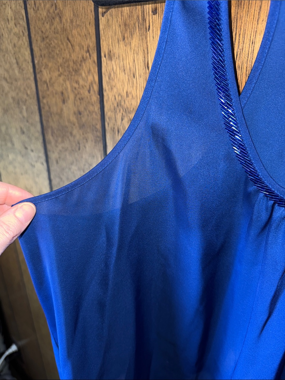 Express Design Studio Royal Blue Sleeveless Top - Picture 5 of 6